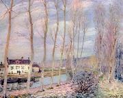 Alfred Sisley Loing-Kanal oil